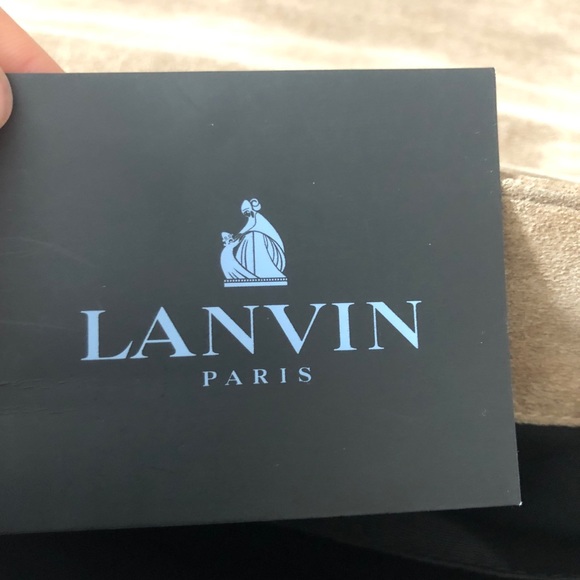 Lanvin Miss Sartorial suede and lizard bag - Picture 5 of 8